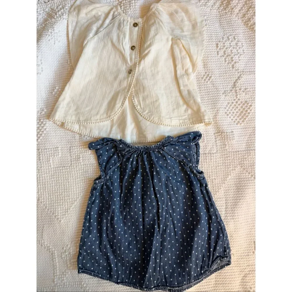 Baby Girl Top Bundle‎ 3-6M Gap Chambray EUC